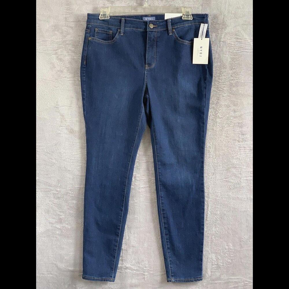 NYDJ 12 Jeans NWT Blue Skinny LIFTXTUCK $99 MSRP